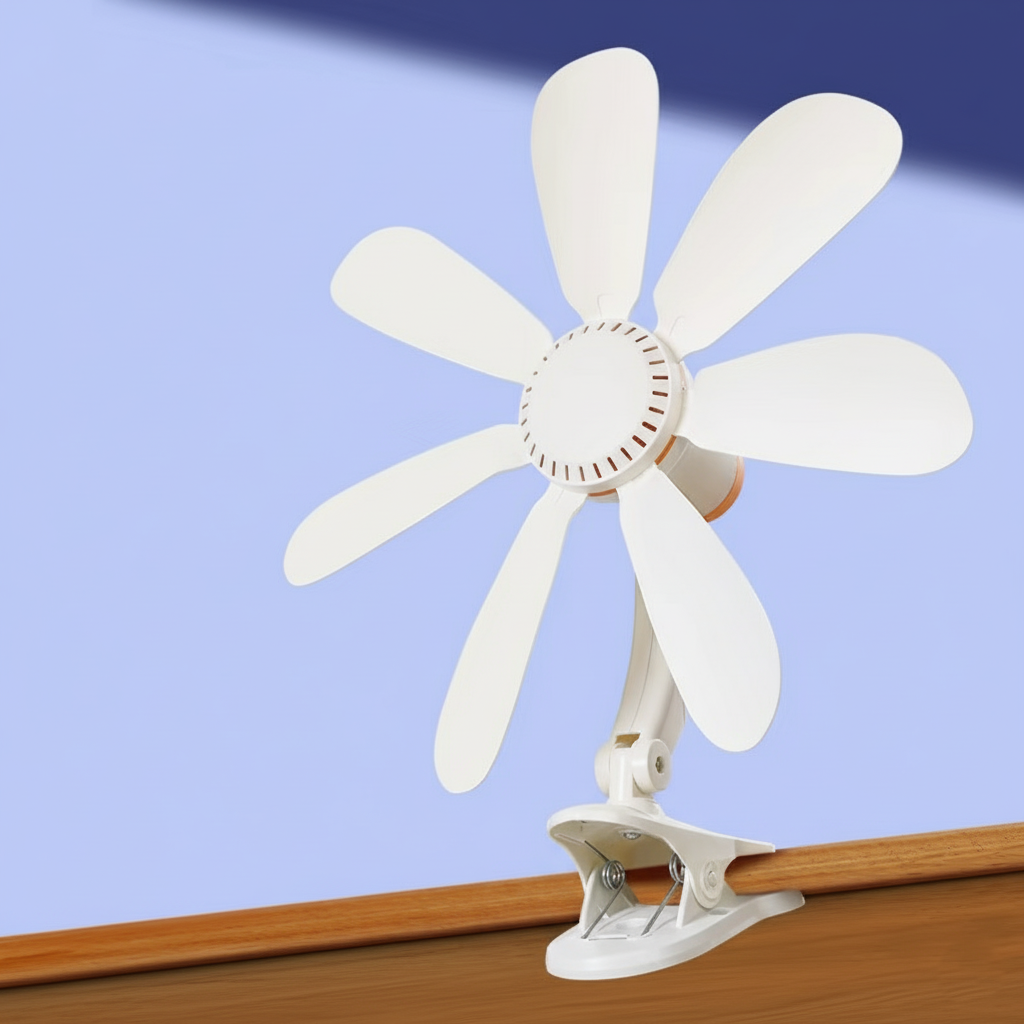 Portable Clip-On Desk & Bedside Fan - Image 0