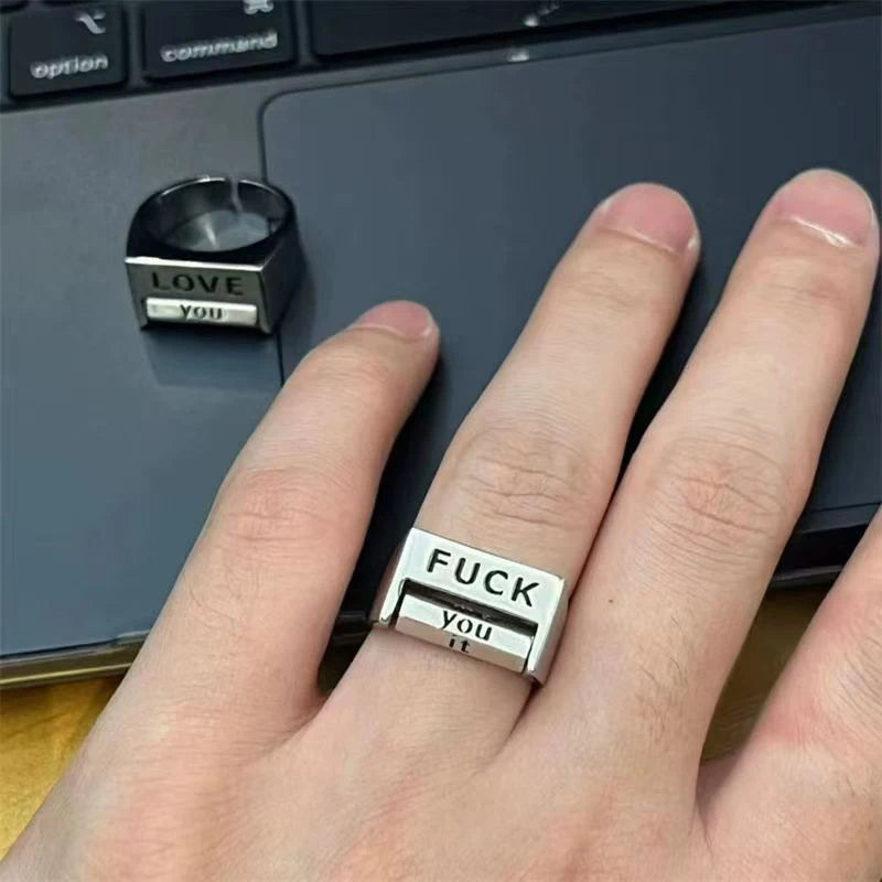 Love You Everything Rotating Mood Control Ring - Image 5