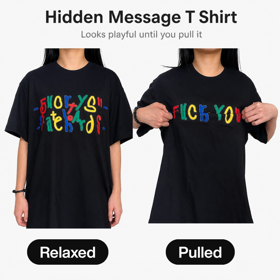 Talk to the Shirt Hidden Message T-Shirt