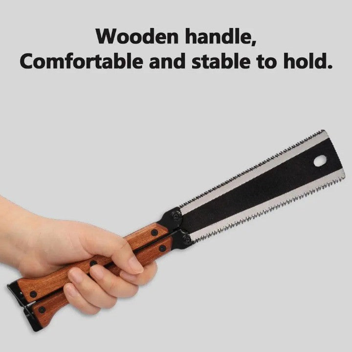 Pro Master Double Edge Foldable Carpentry Hand Saw - Image 7
