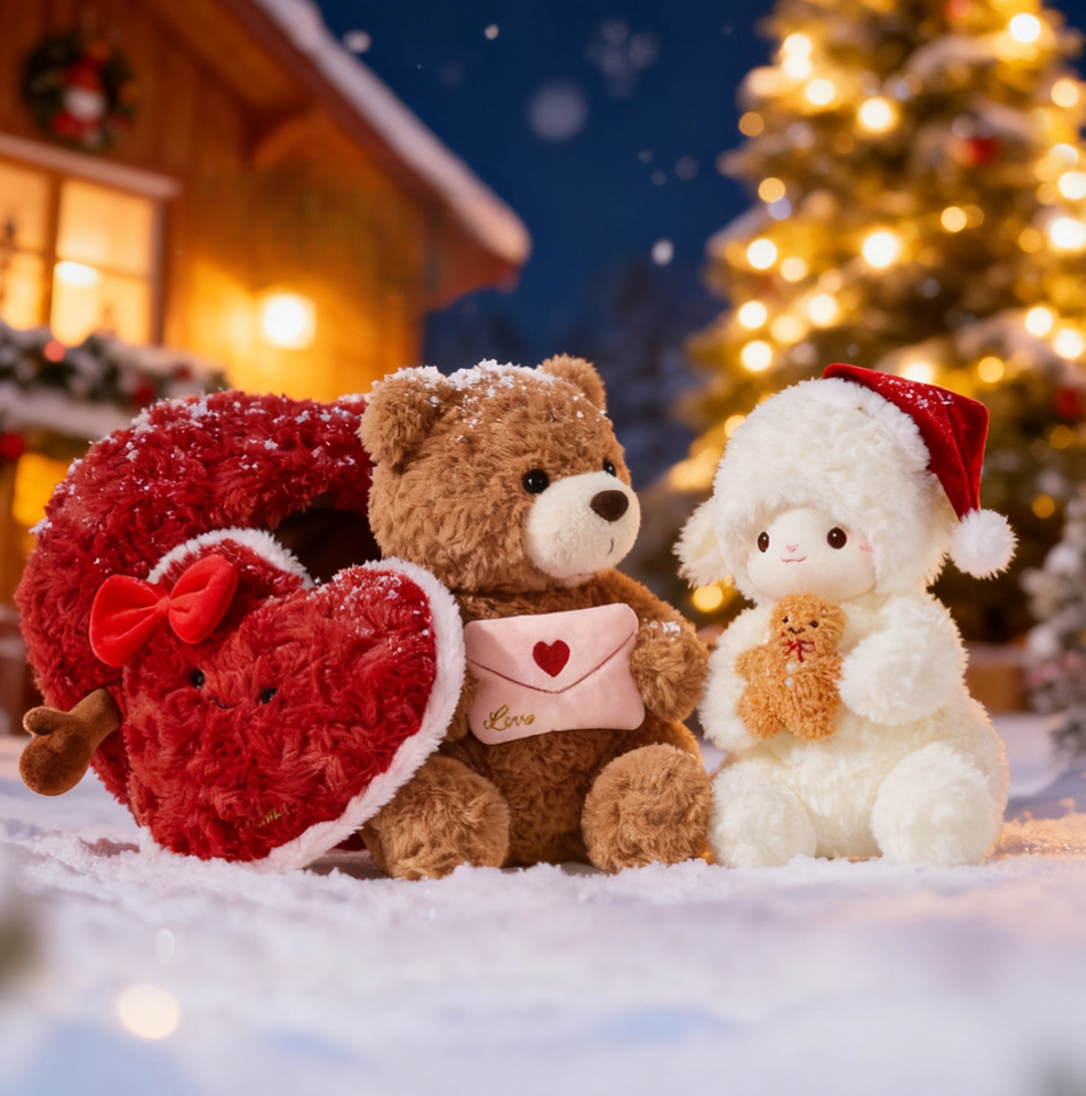 Hidden Surprise Christmas Tree Plush Bear - Image 4