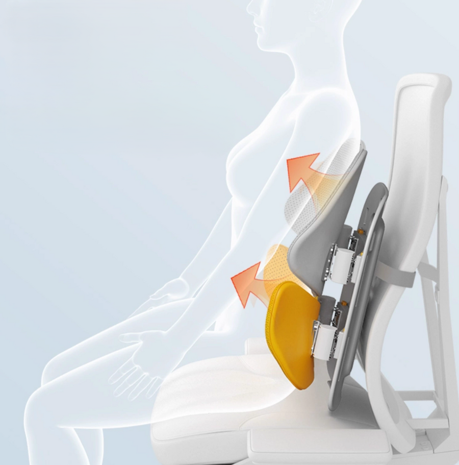 Adjustable Ergonomic Memory Foam Mesh Waist Relief Chair Cushion - Image 5