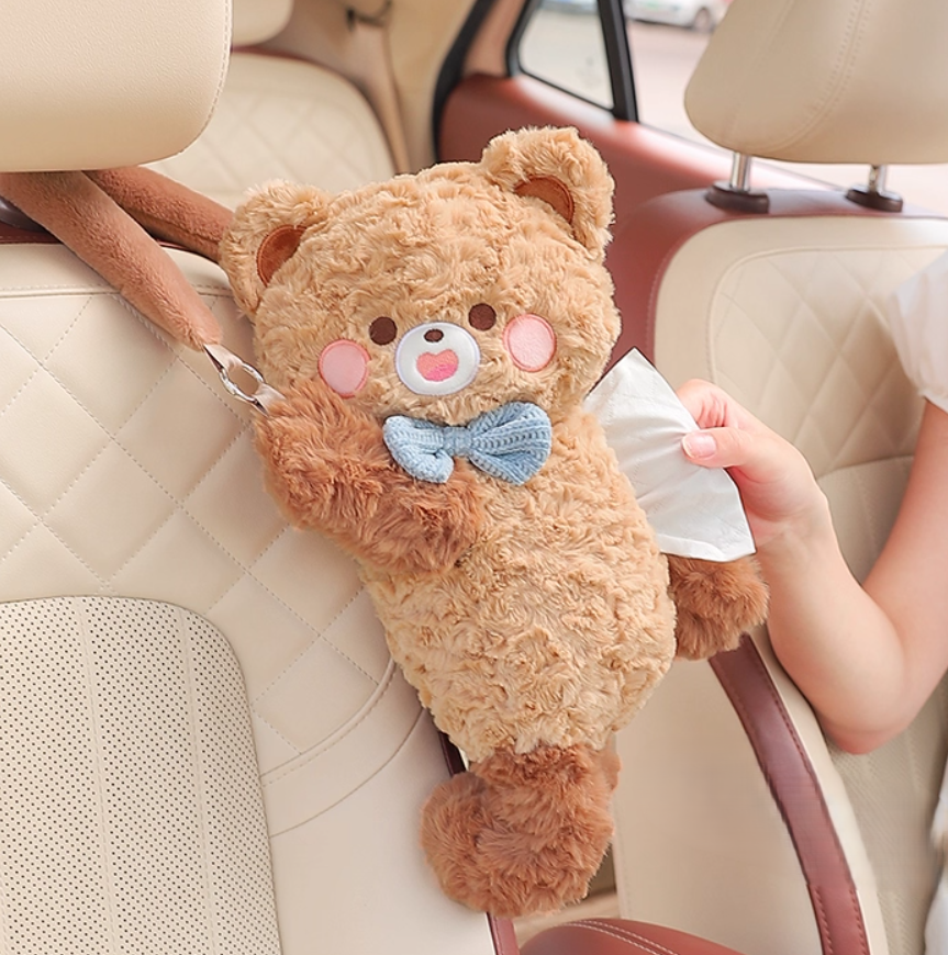 Cuddle Bear Plush Tissue Box - Image 6