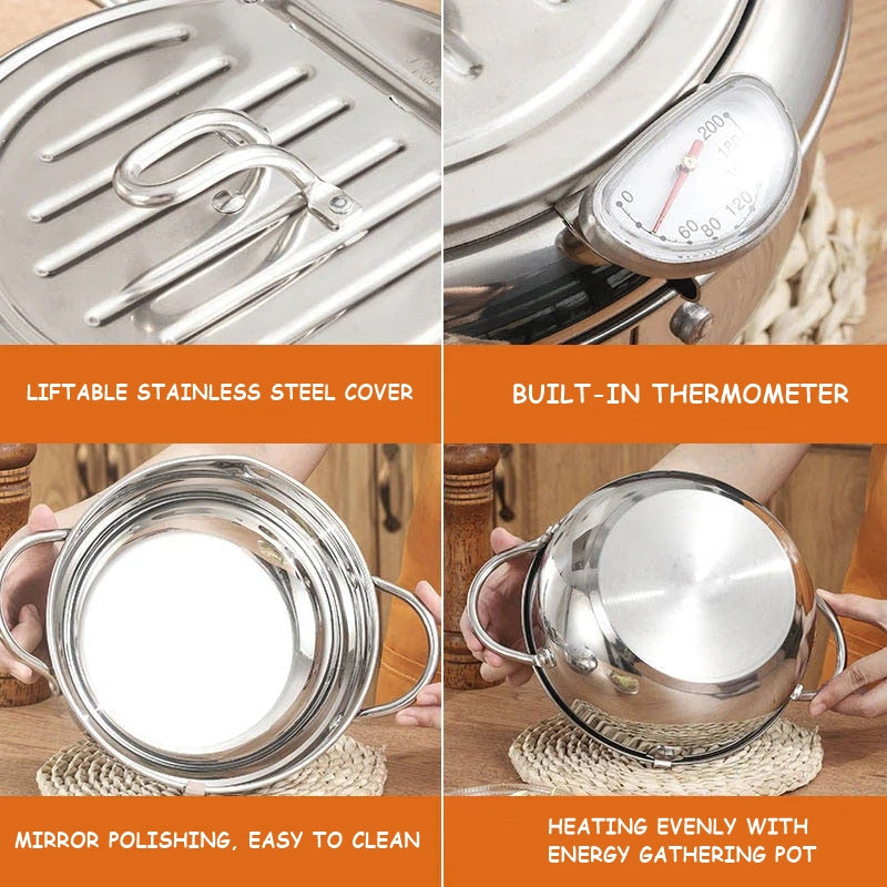 Japanese Style Deep Frying Pot - Image 3