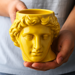 Ceramic Antique Greek Head Mug - Image 0