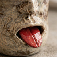 Tongue-Out Face Handmade Ceramic Mug - Image 4
