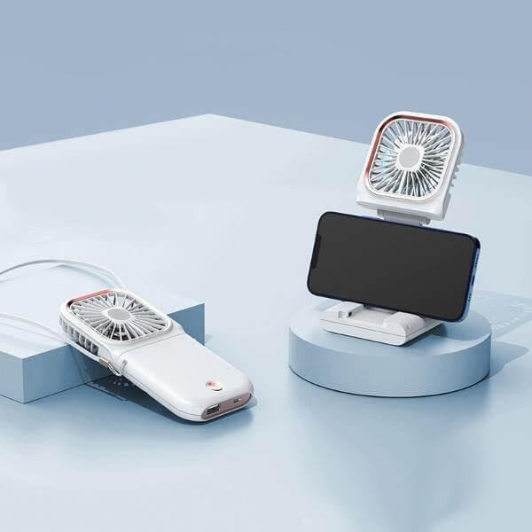 Multi-function Power Bank Neck Fan - Image 0