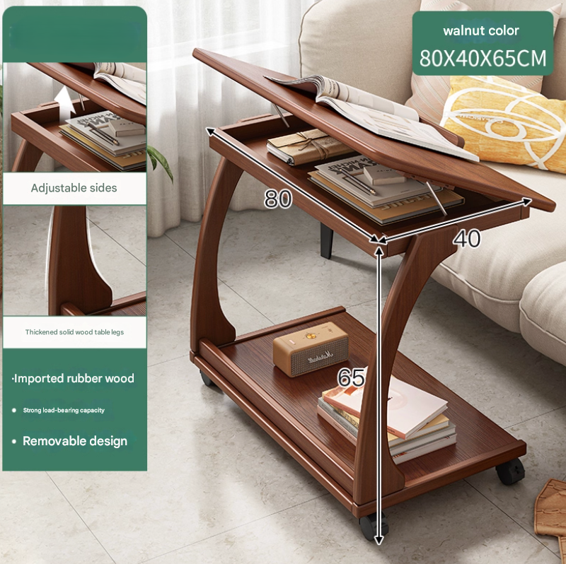 Italian Style Rolling Lift-Top Coffee Table - Image 6