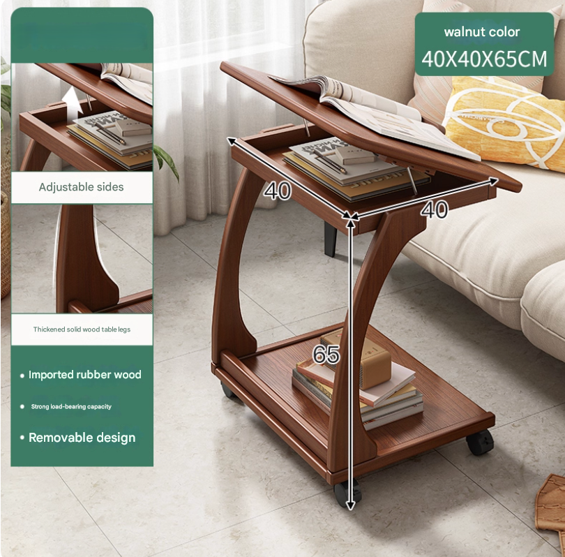 Italian Style Rolling Lift-Top Coffee Table - Image 7