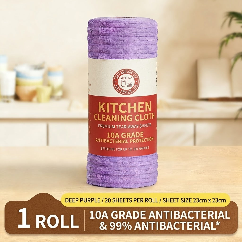 Anti-Bacterial Reusable Kitchen Cleaning Cloth Roll - Image 3