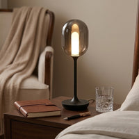 Oval Glow Glass LED Table Lamp - Image 4