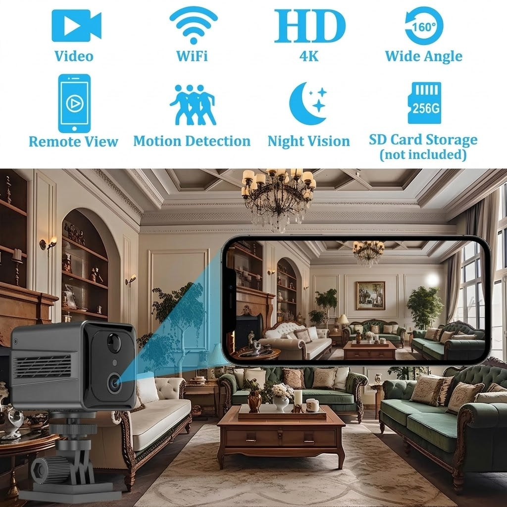 Wide Angle Wireless Mini Security Camera - Image 4