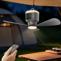 Home Cool Portable Rechargeable RC Hanging Fan Lamp - Image 0