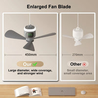 Home Cool Portable Rechargeable RC Hanging Fan Lamp - Image 3