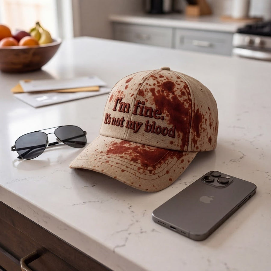 I'm Fine Not My Blood Funny Hat - Image 0