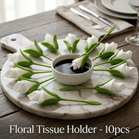 Lily Flower Napkin Tissue Holder Set - Image 2
