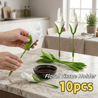 Lily Flower Napkin Tissue Holder Set - Image 1