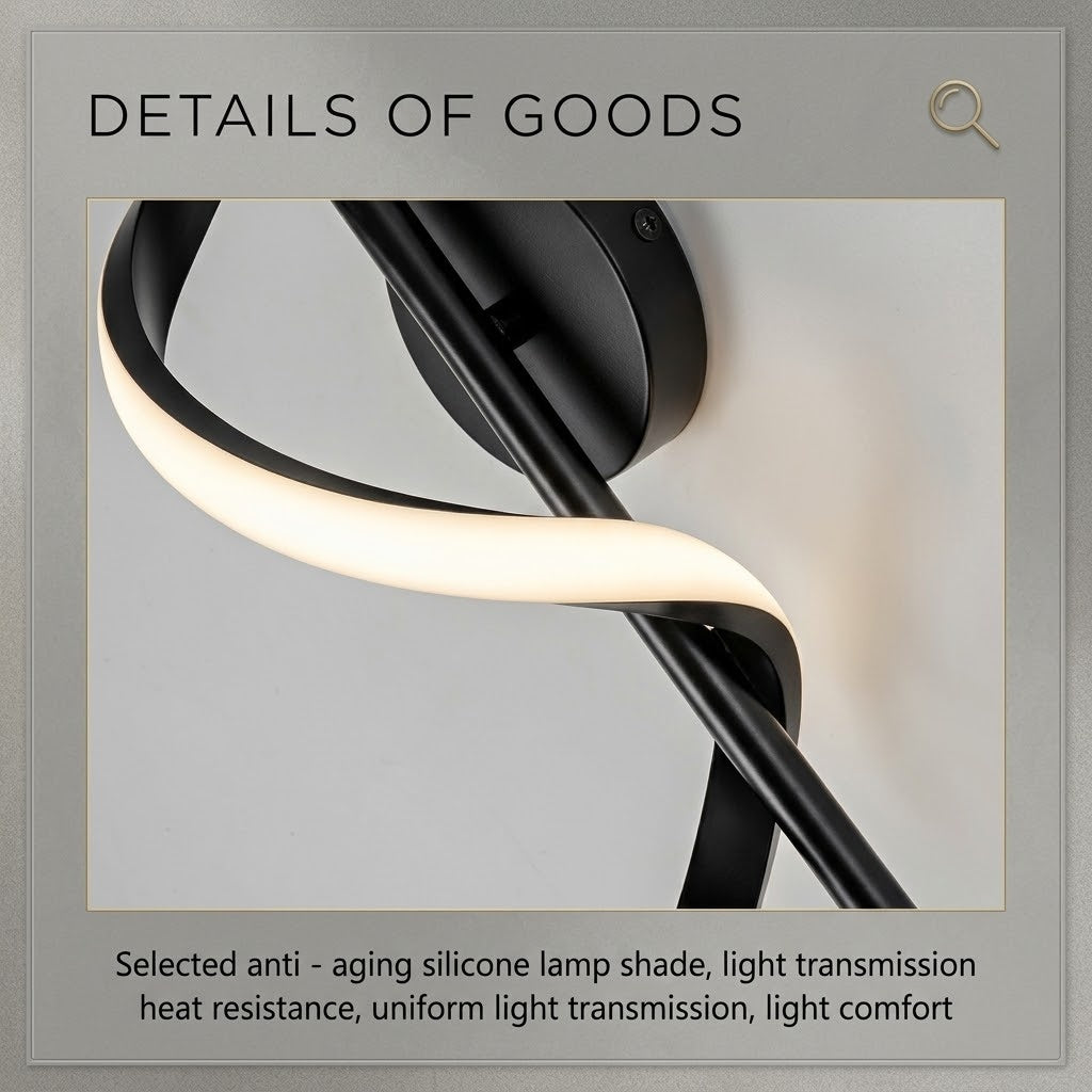 Spiral Minimal Ambient LED Wall Lamp - Image 6