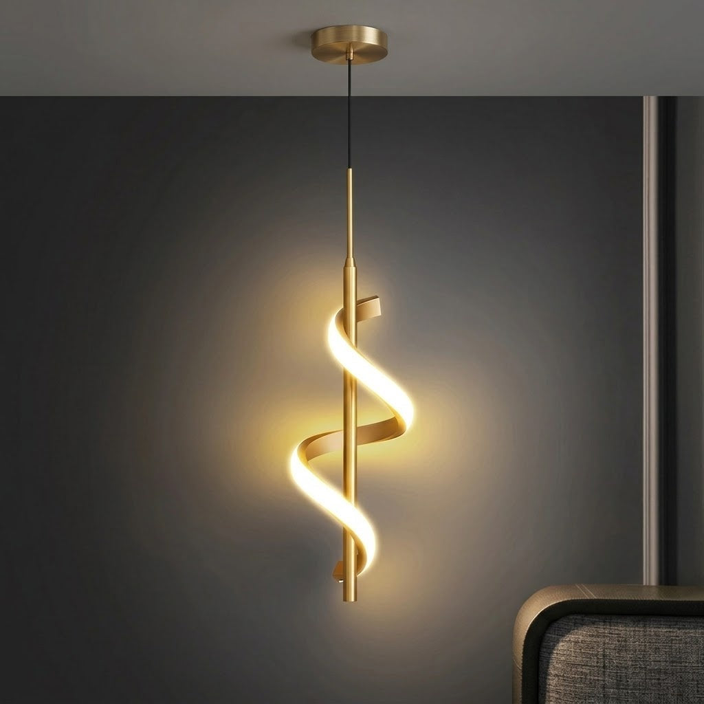 Spiral Minimal Ambient LED Wall Lamp - Image 1