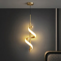 Spiral Minimal Ambient LED Wall Lamp - Image 1