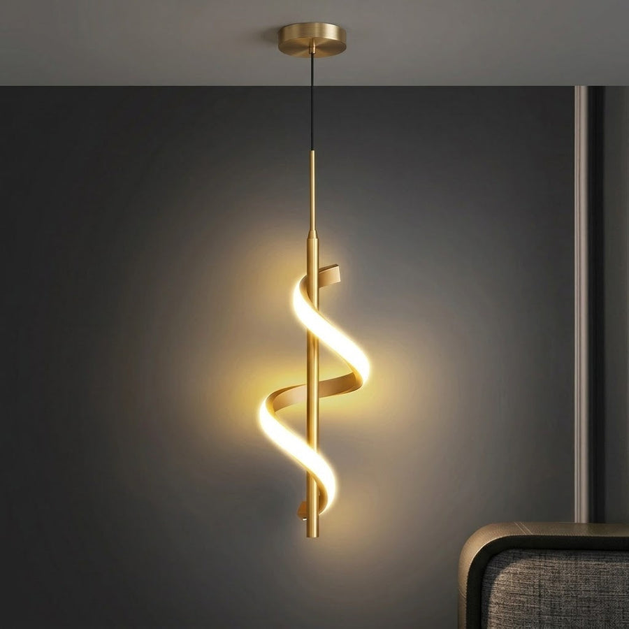 Spiral Minimal Ambient LED Wall Lamp - Image 1