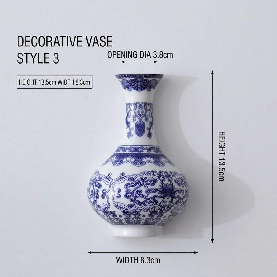 Vasello Blue Decorative Wall Mounted Vase - Image 8