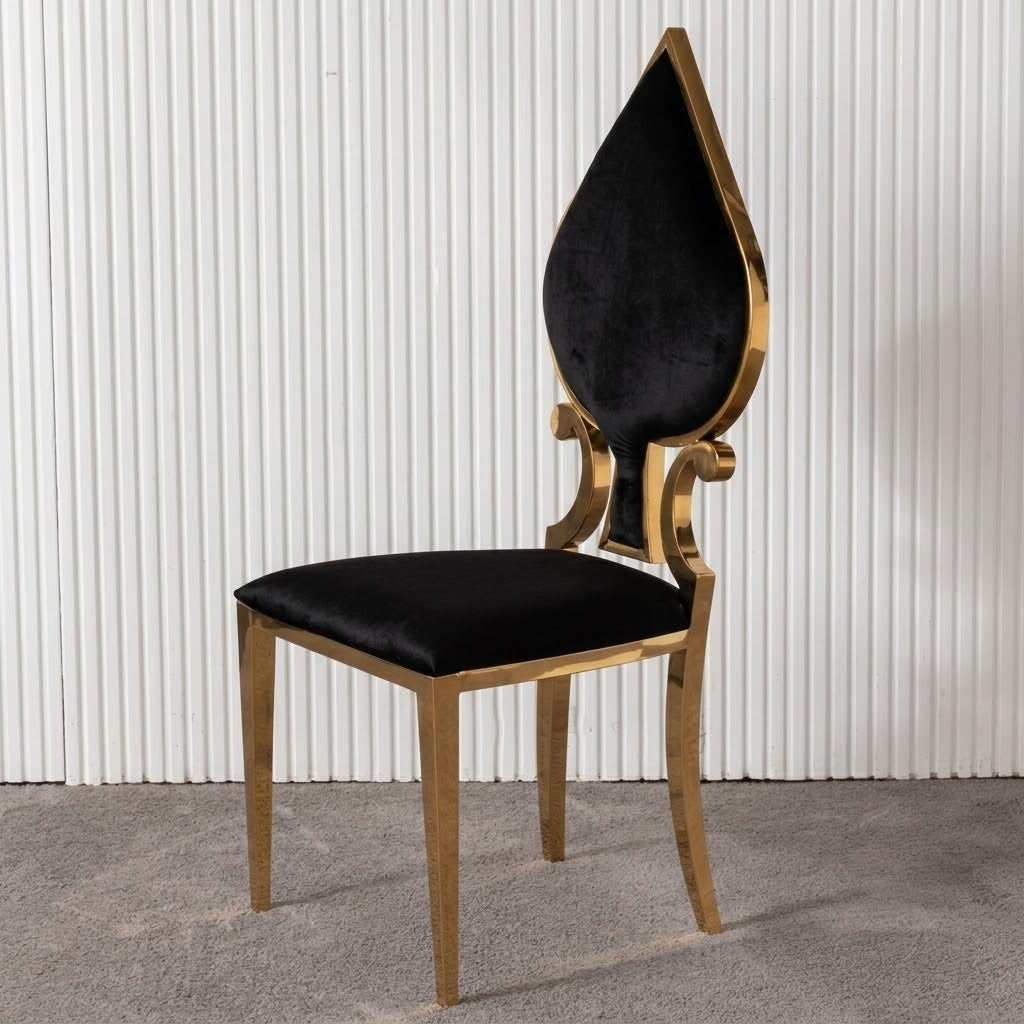 Luxury Stainless Steel Game Cards Dining Chair - Image 12