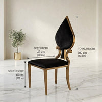 Luxury Stainless Steel Game Cards Dining Chair - Image 7