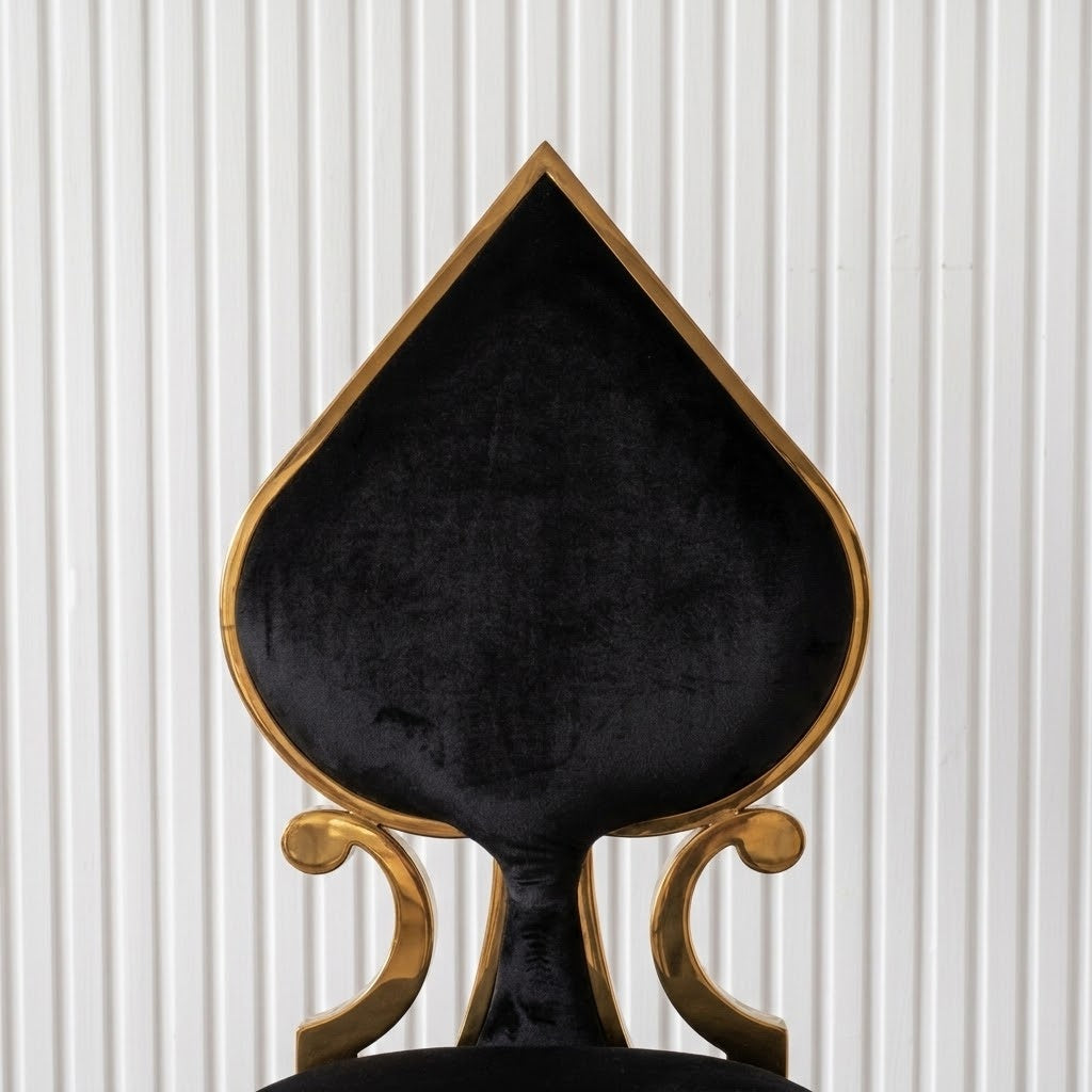 Luxury Stainless Steel Game Cards Dining Chair - Image 8