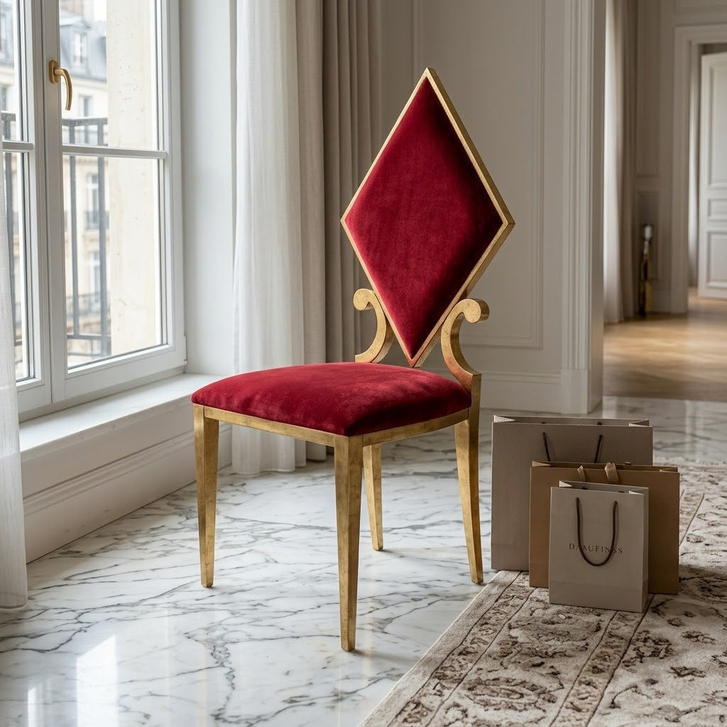 Luxury Stainless Steel Game Cards Dining Chair - Image 6