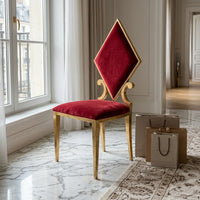 Luxury Stainless Steel Game Cards Dining Chair - Image 6