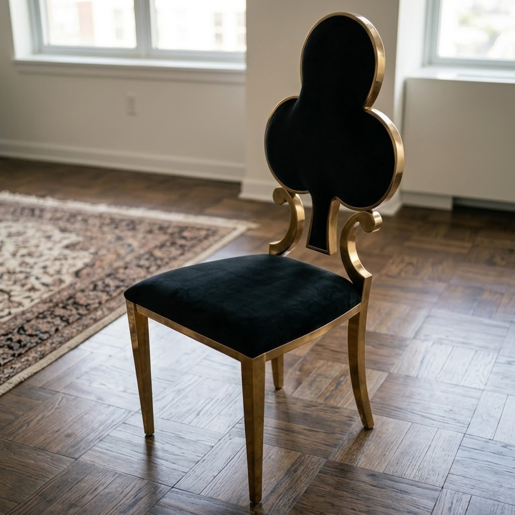 Luxury Stainless Steel Game Cards Dining Chair - Image 5