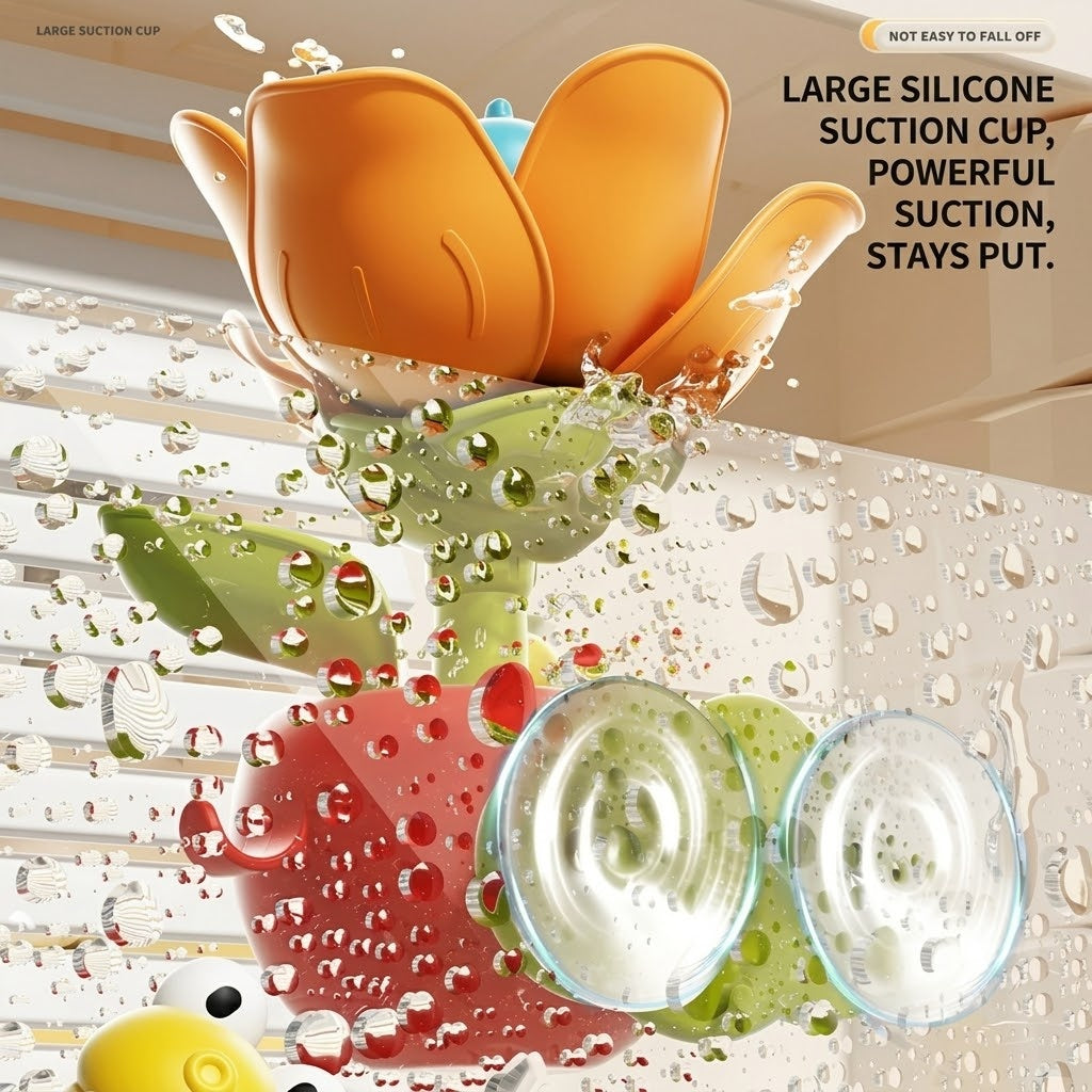 Happy Flower Baby Bath Water Sprinkler Toy - Image 6