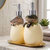 Cartoon Dinosaur Egg Refillable Soap Dispenser - Image 1