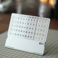 Aluminum Rotating Dial Perpetual Desk Calendar - Image 1