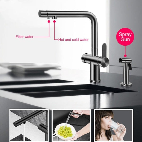 Elegant Black Nano Smart Kitchen Sink