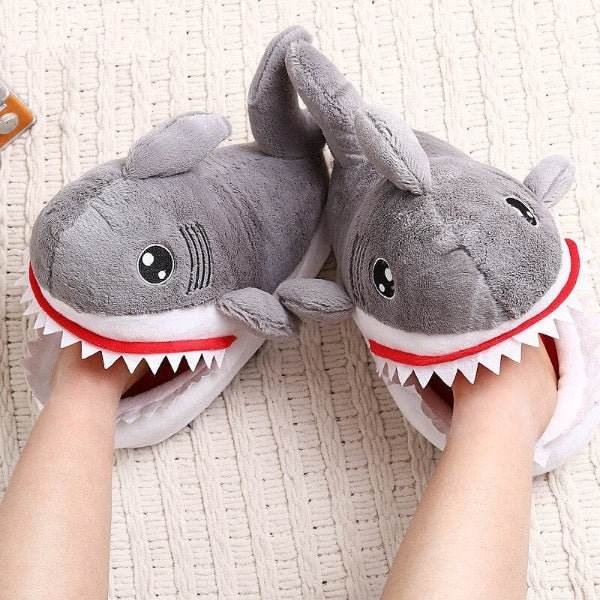 Shark Furry Indoor Slippers - Image 1