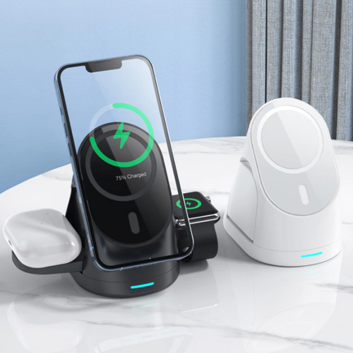 3in1 Space Station Magnetic Wireless Charger Stand - Image 0