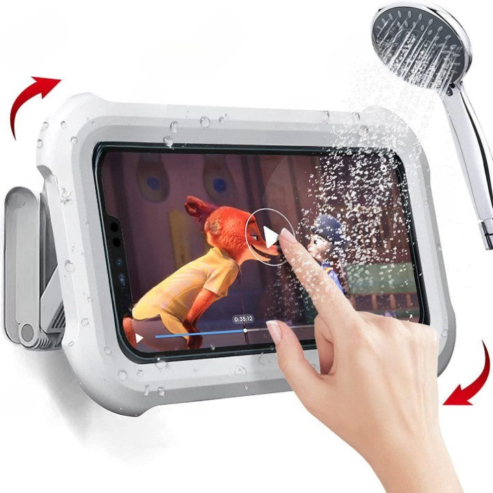 Rotatable Waterproof Shower Buddy Phone Holder - Image 1
