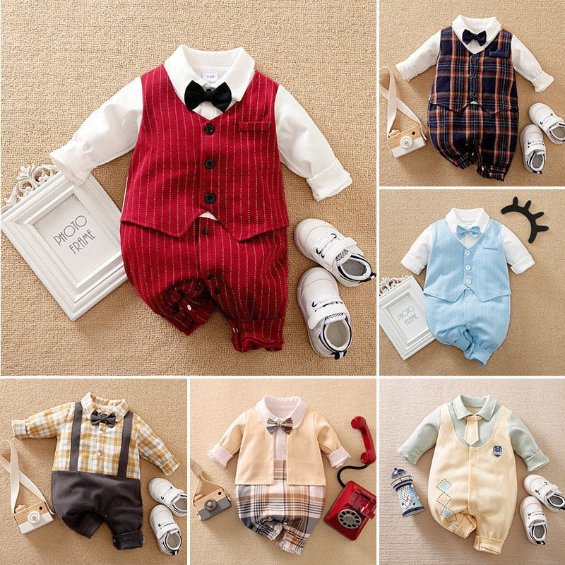 Newborn Baby Gentleman Jumpsuit - Image 0