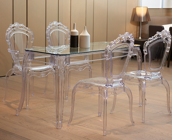 Super Durable Nordic Transparent Dining Chair - Image 4