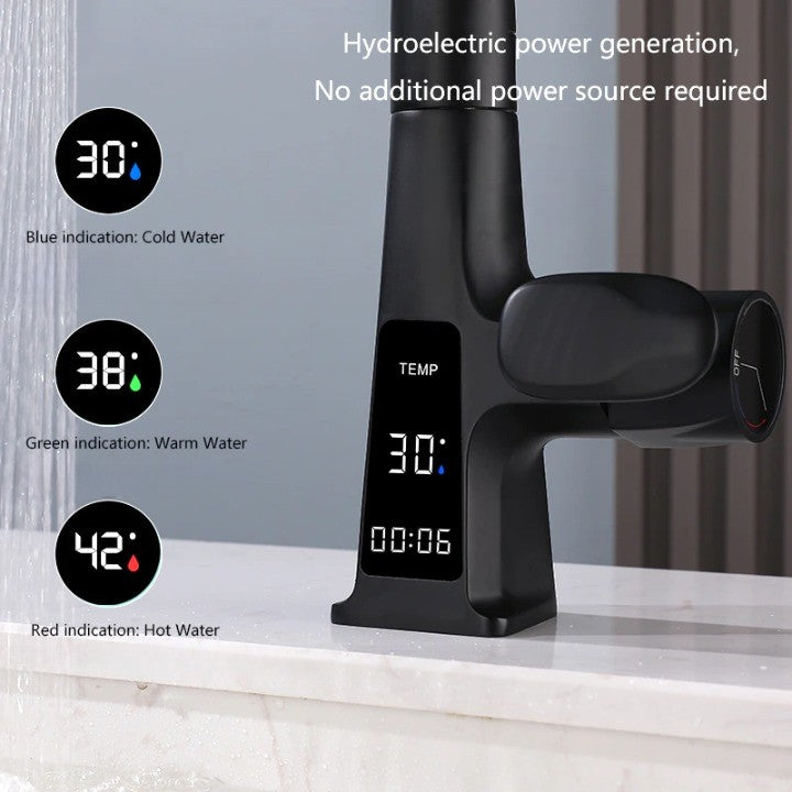 Flow Pro Rotatable Temperature Display Smart Faucet - Image 3