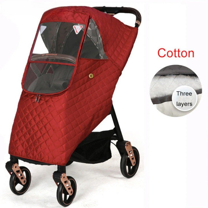 Baby Anytime Windproof Stroller Cover - Image 4