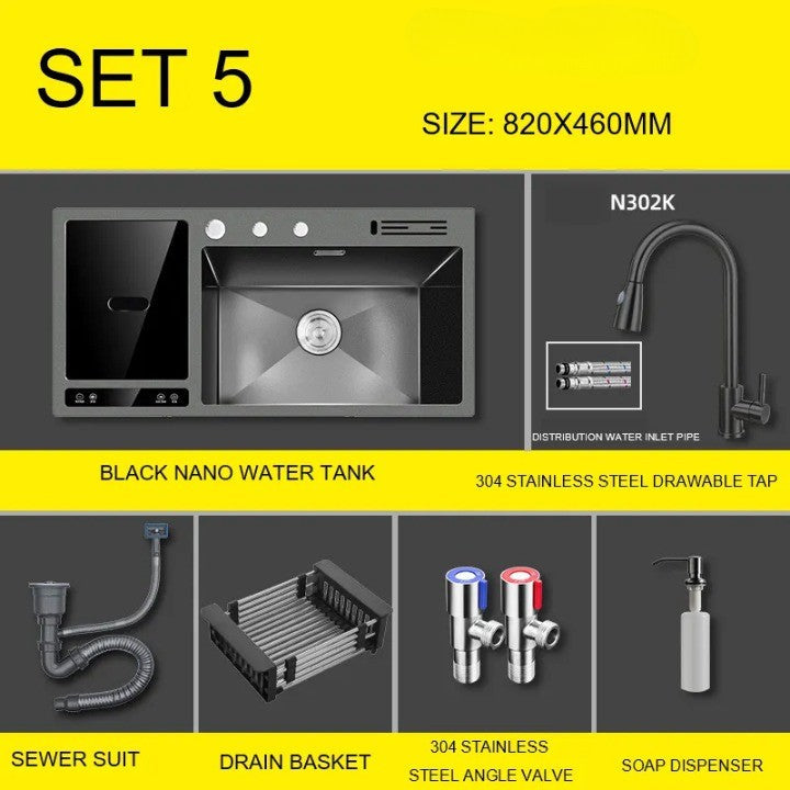 Ultra Wash with Ultrasonic Cleaning Elegant Efficient Kitchen Sink - Image 6