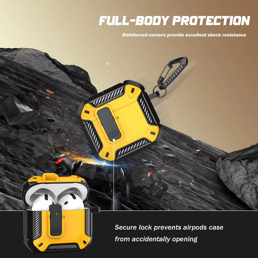 Shock Shield Keychain AirPods Case - Image 1