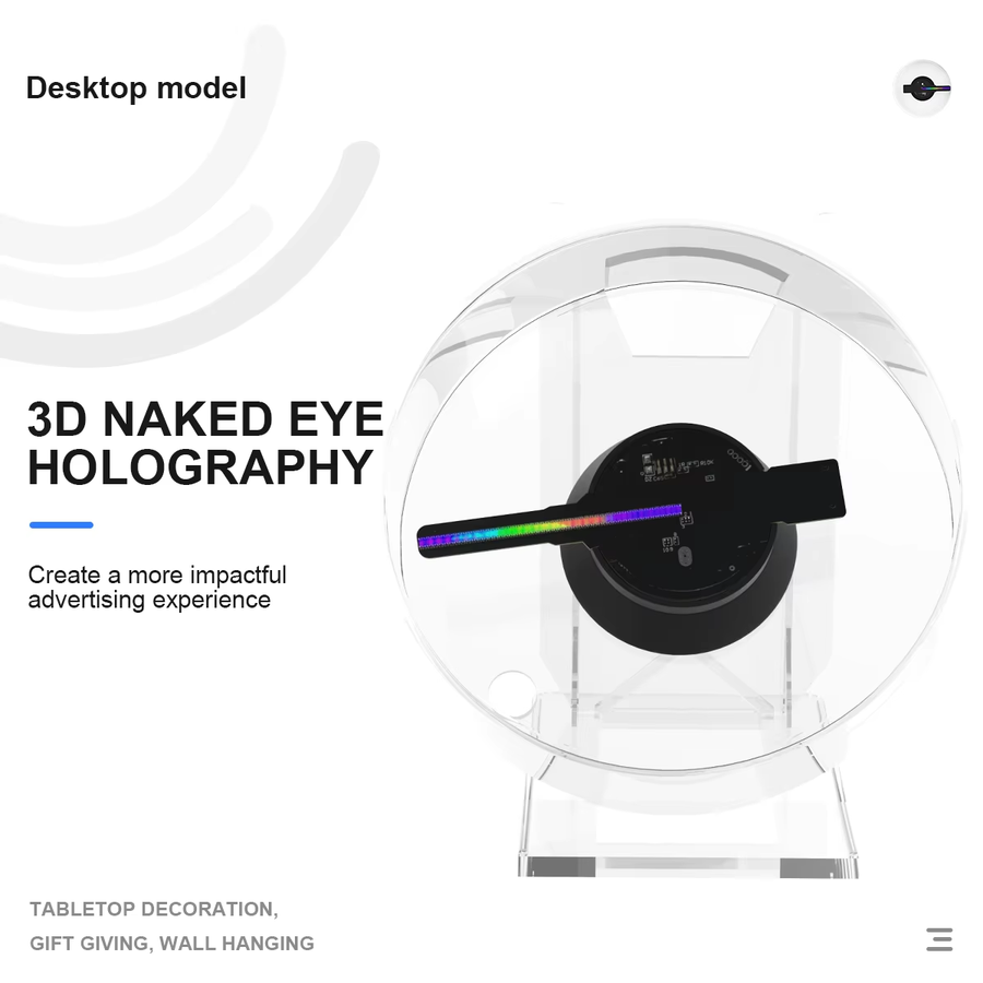 Mini 3D WiFi Display Remote Hologram Fan - Image 2