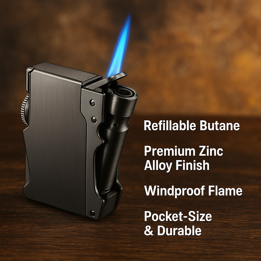 Fire Storm Metal Butane Lighter - Image 2