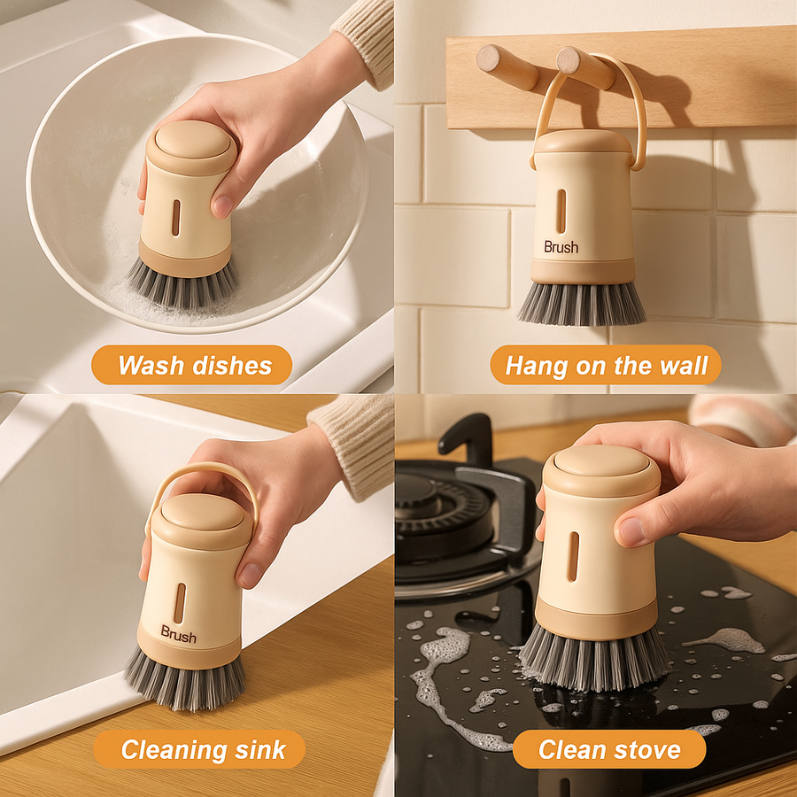 Quick Wash Ergonomic Dishwashing Brush - Image 2
