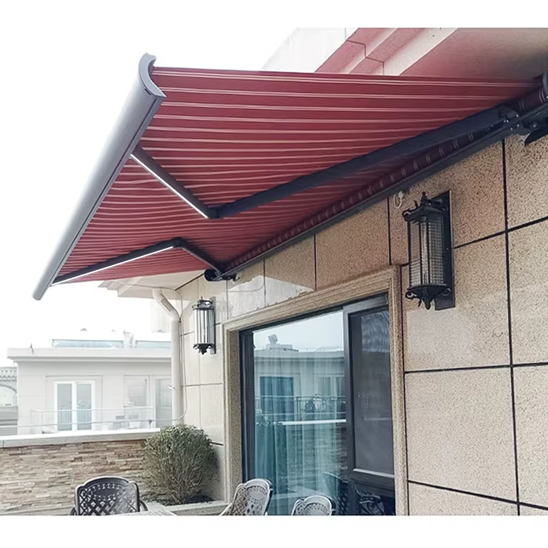 Wall-Mounted Electric Retractable Heavy-Duty Waterproof Outdoor Sunshade - Image 5