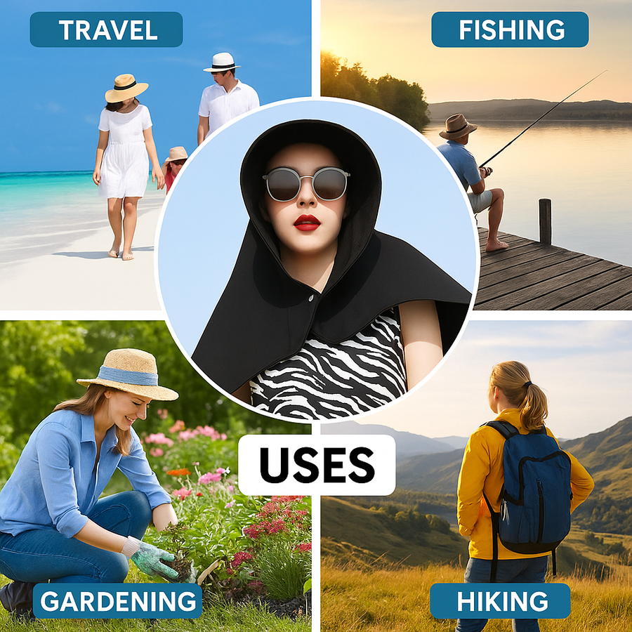 Sun Guard Oversized UV Protection Hat - Image 3